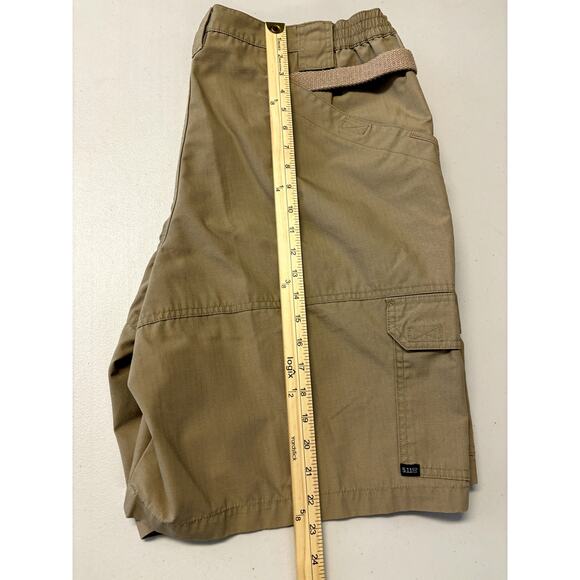 5.11 Tactical Series Men's Size 42 Tan Ripstop Utility Multi Pocket Cargo Shorts - Picture 9 of 11